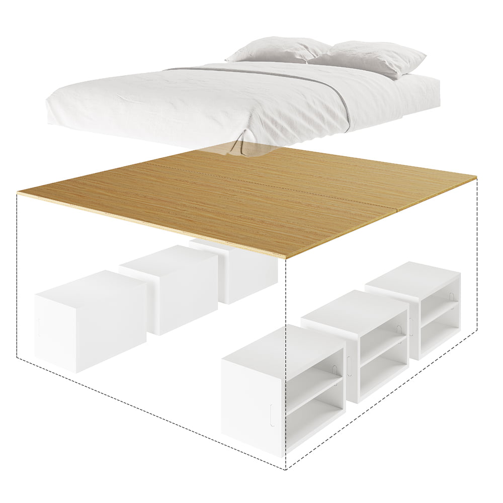 6 Box King Storage Bed B3